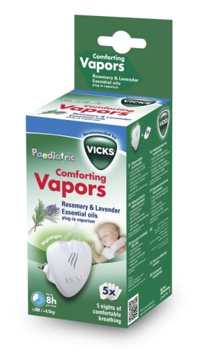 VICKS VH1700JUVEMEAV1 NEW, Масляный диффузор, с 2 вставками розмарина