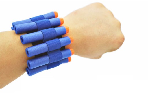 OPASKA NA NABOJE MAGAZYNEK NA RĘKĘ 8 SZTUK DO NERF NA STRZAŁKI POJEMNY
