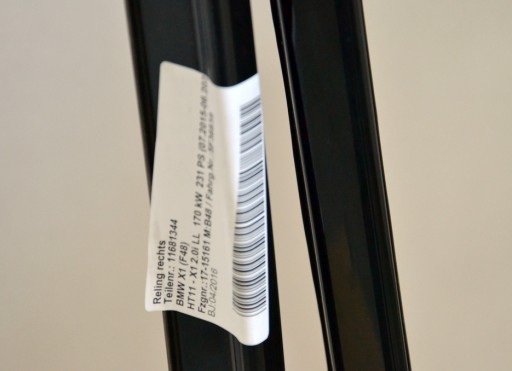 BMW X1 F48 relingi dachowe czarne 7410465 7410466