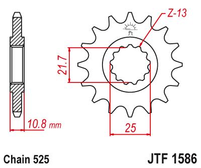 Комплект привода Yamaha TDM 850 1996-1998 гг. POWER+