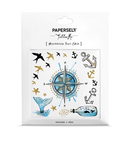 Тату на руке, предплечье, морском стиле Paperself