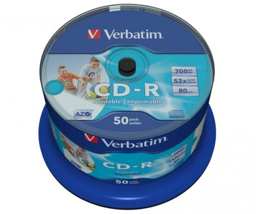 Промоакция Verbatim CD-R Azo Foto Printable Cake 100