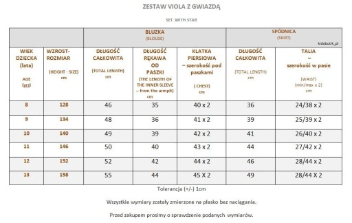 KIZ Zestaw Futrzana Gwiazda: bluzka i spódniczka tiul ŚWIĘTA - 152cm SALE %