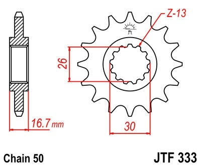 Комплект приводов VFR750 RC36 RK 530XSO Z1+JT