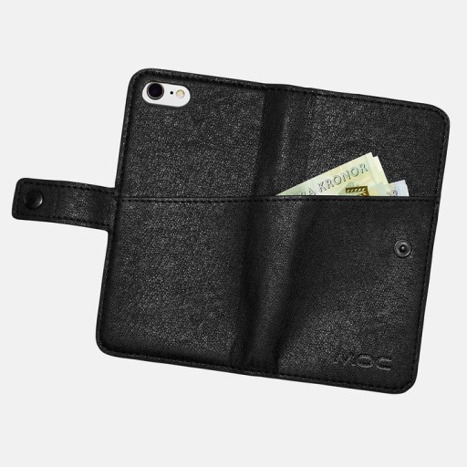 Portfel na telefon + etui MOC Mag Wallet Black