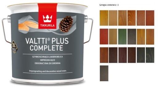 TIKKURILA VALTTI PLUS ПРОЗРАЧНЫЙ ЛАК-ПИТАНИЕ 2,7л