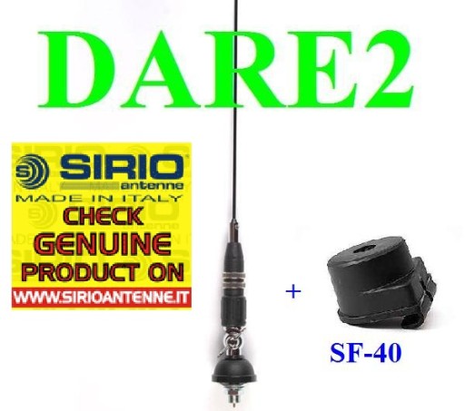 CB АНТЕННА SIRIO SNAKE 27 + держатель SF-40 + ЗАГЛУШКА