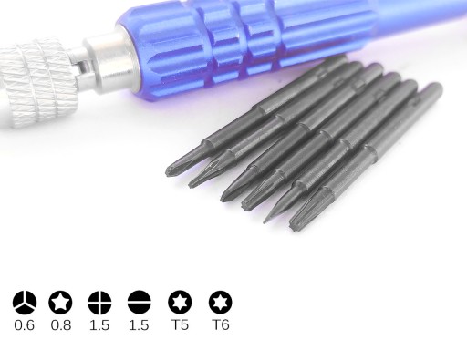 Отвертка IPHONE PENTALOBE 0,8 torx T5 T6 - + Y 0,6