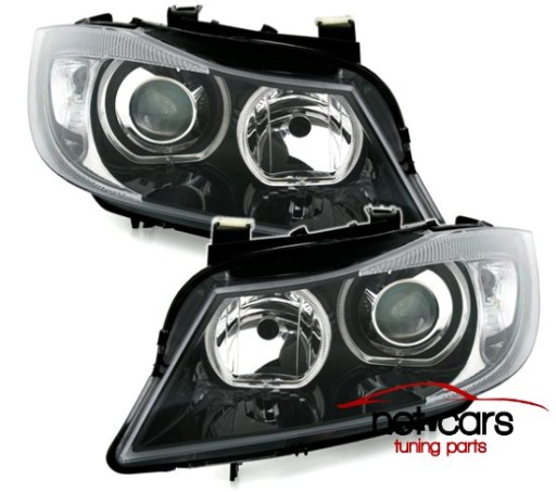 ЛАМПЫ ФАР BMW 3 E90 E91 -11 ANGEL EYES LED