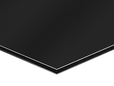 КОМПОЗИТНАЯ ДОСКА DIBOND алюминиевая, черная, жесткая, 20x30см, очень прочная