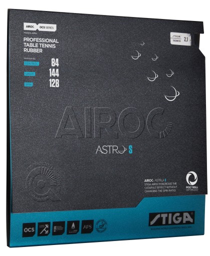 STIGA AIROC ASTRO S 1.9 черная подкладка, настольный теннис