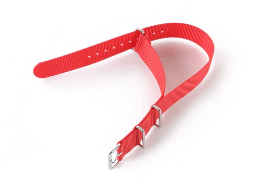 PASEK DO ZEGARKA NATO NYLONOWY 18 MM CZERWONY
