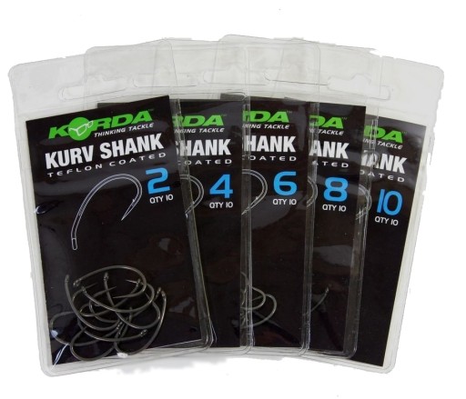 КРЮЧКИ С ХВОСТОВИКОМ Korda KURV 6/10 шт.