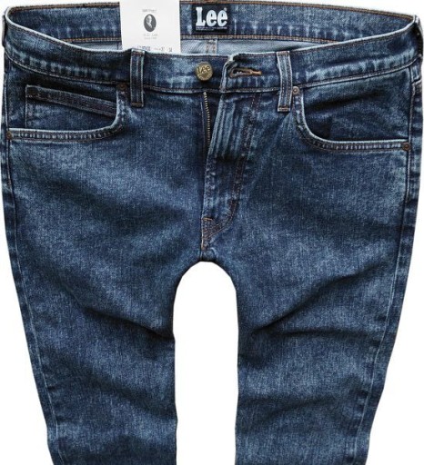 Джинсы скинни LEE LUKE PUNK BLUE W30 L34