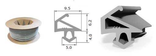 Уплотнитель оконный КТ-5А, катушка 200 м