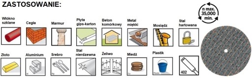 5 шт. УСИЛЕННЫЙ РЕЖУЩИЙ ДИСК 32 ММ (426) DREMEL