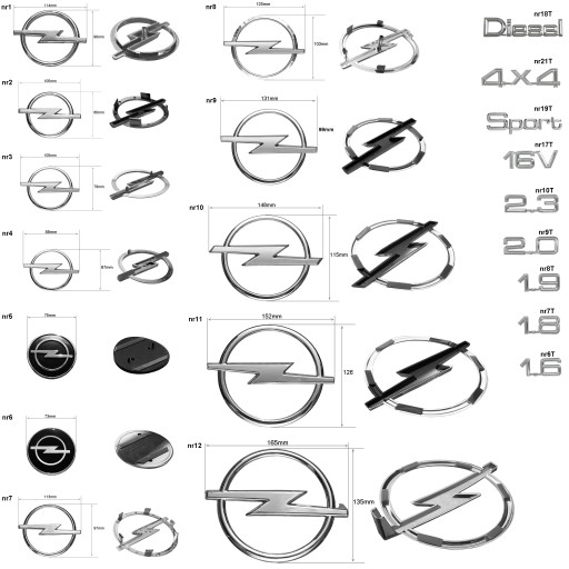 Значок Opel VECTRA MERIVA CORSA OMEGA РАЗНЫЕ № 6.