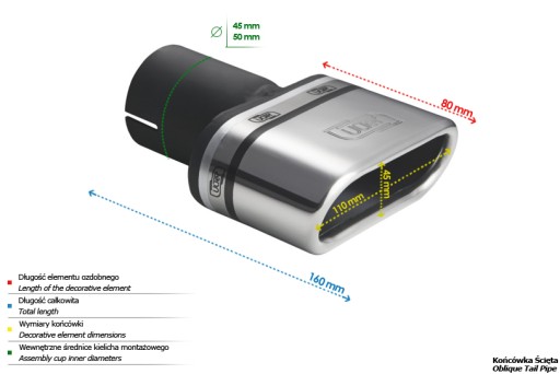 Декоративная насадка Kadex N1-34-1 ULTER 110мм × 45мм