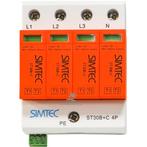 SIMTEC Ограничитель перенапряжения B+C 4P 30 кА 85201010