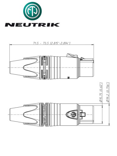 РАЗЪЕМ XLR ДЛЯ МИКРОФОНА «МАМА» NEUTRIK NC3FXX-BAG