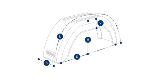 SET - 2x DOMAR 10-13 одинарное крыло с отверстиями под колесную арку для прицепа