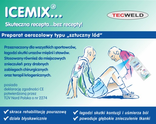 ЗАМОРОЗКА ИСКУССТВЕННОГО ЛЬДА ICEMIX ICE MIX SPRAY 400 мл