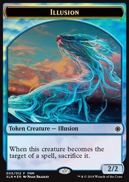 Illusion 2/2 // Saproling 1/1 - FNM FOIL TOKEN @@@