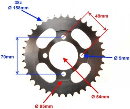 ТЮНИНГ ЗВЕЗДОЧНОЙ ЦЕПИ ZIPP NEKEN GB ROMET OGAR 90