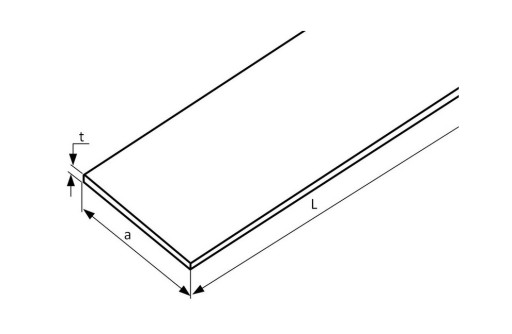 Płaskownik nierdzewny sur 30x10 AISI 304 1500mm