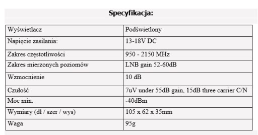 ИЗМЕРИТЕЛЬ СИГНАЛА DVB-S DVB-S2 SAT FINDER CORAB