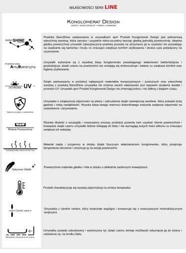 Умывальник 50 Small для ванной, туалета, тонкий край, узкий