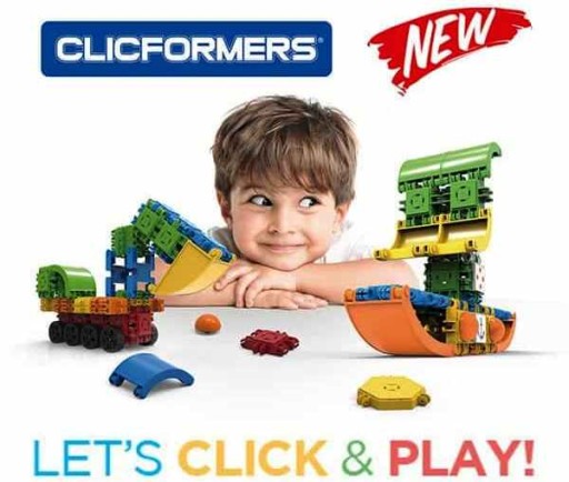 Блоки CLICS PL CLICFORMERS 809001 Экскаватор 23 элемента