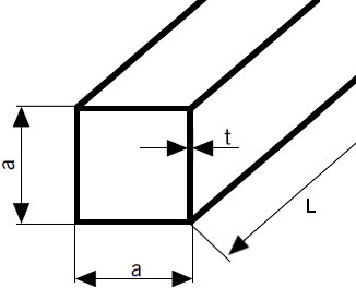 Стальной профиль закрыт длиной 30x30x3 3000 мм