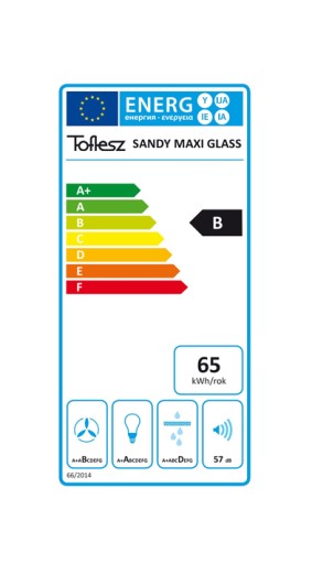 ВЫТЯЖКА TOFLESS SANDY MAXI GLASS ЧЕРНАЯ 60СМ