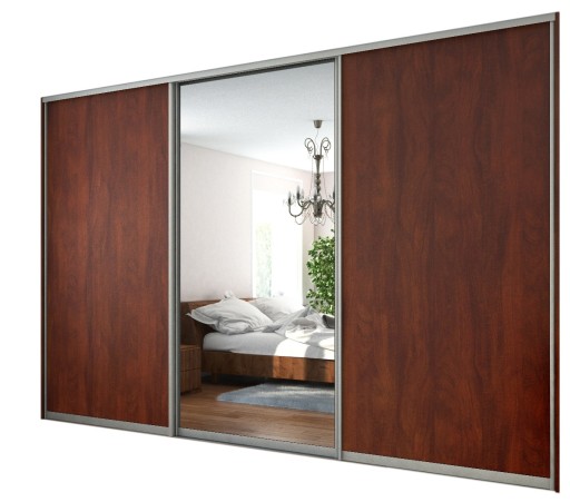 Двери шкафа-купе, размеры 265х261-280см.