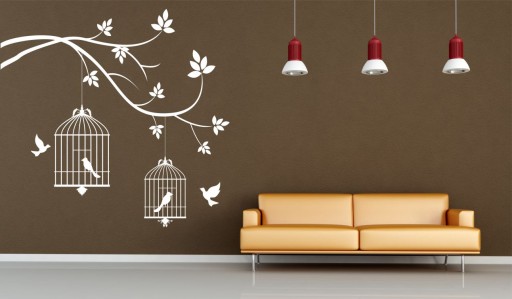 Наклейки на стену с цитатой дерева 180см x 180см w99