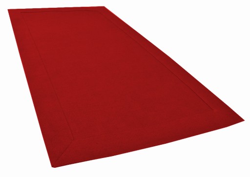 Bieżnik CZERWONY PŁÓCIENNY 40x80 bawełna Justyna
