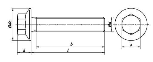 Фланцевый винт M8x30 класс 10,9 OC DIN6921 5 шт.