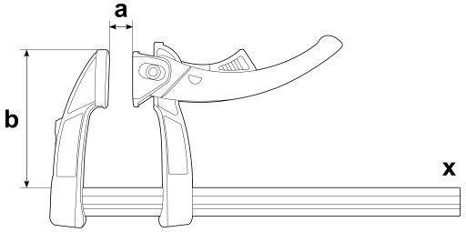 Быстросъемный рычажный зажим Bessey KLI 200/80