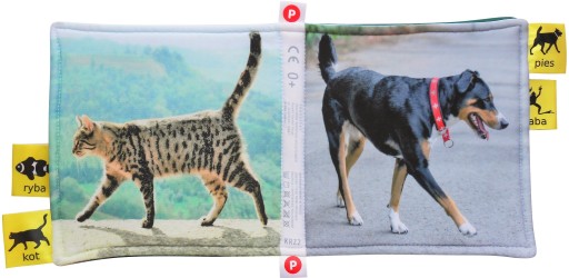Развивающая книга Животные PARENTI KRZ2 0+