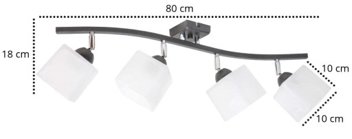 Потолочный светильник Plafon 4x60W LED Регулируемые абажуры