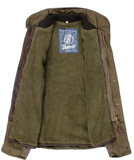 МУЖСКАЯ ВОЕННАЯ КУРТКА BRANDIT M65 GIANT PARKA 3-в-1 ОЛИВКОВЫЙ ЦВЕТ РАЗМЕР M
