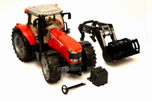 BRUDER 03047 Massey Ferguson ТРАКТОР с навесным погрузчиком