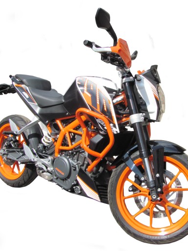 Пороги HEED KTM 390 DUKE (13-16) - оранжевые