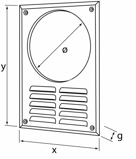 Вентиляционная решетка fi 100 КАПОТ НЕРЖАВЕЮЩИЙ