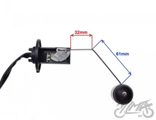 CZUJNIK POZIOMU PALIWA PŁYWAK SKUTER 4T ZIPP QUEST