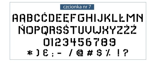 Пластиковые шаблоны Буквы, цифры, знаки высотой 3 см.