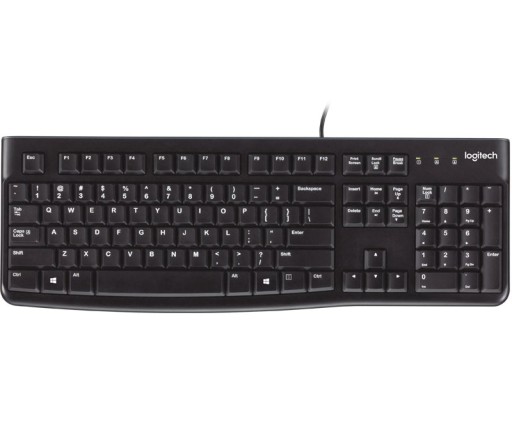 LOGITECH K120 ВОДОНЕПРОНИЦАЕМАЯ USB-КЛАВИАТУРА, ТИХАЯ