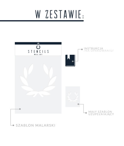 Hamptons - szablon malarski kotwice