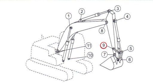 Палец ковша CAT 320C FM, 322B, 322B L, 7Y3550